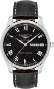 Longines Herreklokke L2.920.4.51.7 Master Sort/Lær Ø42 mm