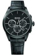 Hugo Boss Herreklokke 1513367 Onyx Sort/Lær Ø46 mm