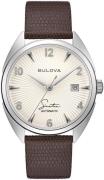 Bulova Herreklokke 96B347 Beige/Lær Ø41 mm