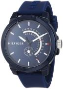 Tommy Hilfiger Herreklokke 1791482 Denim Blå/Gummi Ø44 mm