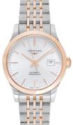 Longines Dameklokke L2.321.5.72.7 Record Sølvfarget/18 karat rosé