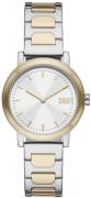 DKNY Dameklokke NY6621 Soho D Hvit/Gulltonet stål Ø34 mm