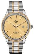 Tudor Herreklokke M12703-0004 Style Champagnefarget/18 karat gult