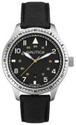 Nautica Herreklokke A10097G BFD 105 Sort/Lær Ø44 mm