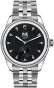 Tudor Herreklokke M57100-0004 Glamour Double Date Sort/Stål Ø42 mm