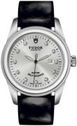 Tudor Dameklokke M53000-0026 Glamour Date Sølvfarget/Lær Ø31 mm