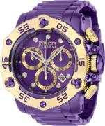 Invicta Herreklokke 38702 Reserve Lilla/Stål Ø52.5 mm