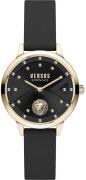 Versus by Versace Dameklokke VSPZK0221 Palos Verdes Sort/Lær Ø34 mm