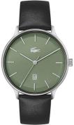 Lacoste Herreklokke 2011225 Club Grønn/Lær Ø42 mm