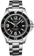 Breitling Herreklokke A17366021B1A1 Superocean Ii 42 Sort/Stål Ø42