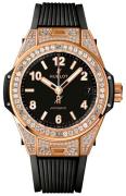 Hublot Dameklokke 465.OX.1180.RX.1604 Big Bang 38mm Sort/Gummi Ø38 mm