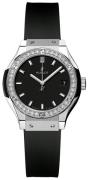 Hublot Dameklokke 581.NX.1171.RX.1104 Classic Fusion Sort/Gummi Ø33