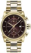 Versace Herreklokke VEV400619 Urban Brun/Gulltonet stål Ø44 mm