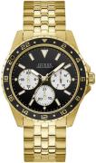 Guess Herreklokke W1107G4 Sort/Gulltonet stål Ø44 mm