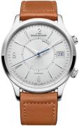 Jaeger LeCoultre Herreklokke 4118420 Master Control Sølvfarget/Lær