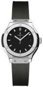 Hublot Dameklokke 581.NX.1171.RX Classic Fusion Sort/Gummi Ø33 mm