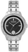 Versus by Versace Dameklokke VSPLM3821 Montorgueil Sort/Stål Ø40 mm