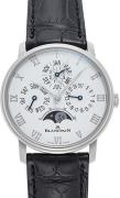 Blancpain Herreklokke 6656-1127-55B Villeret Hvit/Lær Ø40 mm