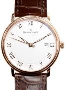 Blancpain Herreklokke 6651-3642-55B Villeret Sølvfarget/Lær Ø40 mm