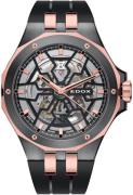 Edox Herreklokke 85303-357GR-NRN Delfin Sølvfarget/Gummi Ø43 mm