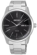 Seiko Herreklokke SNE527P1 Solar Sort/Stål Ø40 mm