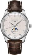 Longines Herreklokke L2.919.4.77.5 Master Sølvfarget/Lær Ø42 mm