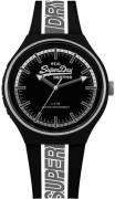 Superdry Herreklokke SYG238BW Urban Sort/Gummi Ø45 mm