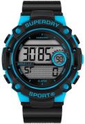 Superdry Herreklokke SYG291BU Radar Sport Grå/Gummi Ø50 mm