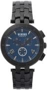 Versus by Versace Herreklokke S76200017 Logo Gent Chrono Blå/Stål