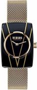 Versus by Versace Dameklokke VSP1K0321 Noho Sort/Gulltonet stål Ø25