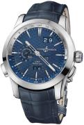 Ulysse Nardin Herreklokke 329-10-93-BQ Perpetual Calendar Blå/Lær