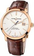 Ulysse Nardin Herreklokke 8156-111-2-91 Classico Sølvfarget/Lær