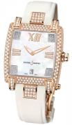 Ulysse Nardin Dameklokke 136-91FC-301 Ladies Caprice Hvit/Tekstil