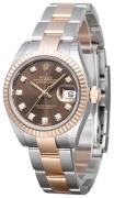 Rolex Dameklokke 279171-0012 Lady-Datejust 28 Brun/18 karat rosé