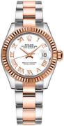 Rolex Dameklokke 279171-0022 Lady-Datejust 28 Hvit/18 karat rosé