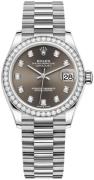 Rolex Dameklokke 278289RBR-0006 Datejust 31 Grå/18 karat hvitt gull