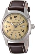 Hamilton Herreklokke H70555523 Khaki Field Automatic Beige/Lær Ø42