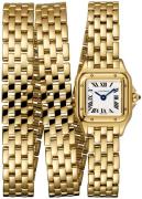 Cartier Dameklokke WGPN0012 Panthere De Hvit/18 karat gult gull