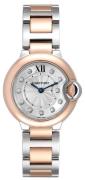 Cartier Dameklokke W3BB0005 Ballon Blue Sølvfarget/18 karat rosé