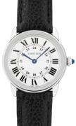 Cartier Dameklokke WSRN0019 Ronde Hvit/Lær Ø29 mm