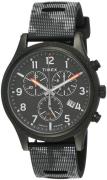 Timex Allied Herreklokke TW2T33100 Sort/Gummi Ø42 mm