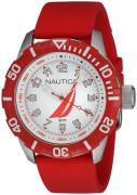 Nautica Nsr Herreklokke NAI08506G Sølvfarget/Gummi Ø44 mm