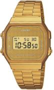 Casio Collection Herreklokke A168WG-9BWEF Gulltonet stål 38.6x36.3 mm