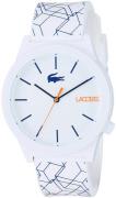 Lacoste 99999 Herreklokke 2010956 Hvit/Gummi Ø42 mm