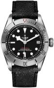 Tudor Black Bay Steel Herreklokke 79730-0003 Sort/Lær Ø41 mm