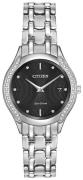 Citizen Silhouette Dameklokke GA1060-57E Sort/Stål