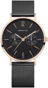 Bering 99999 Dameklokke 14236-163 Sort/Stål Ø36 mm