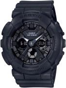 Casio Baby-G Dameklokke BA-130-1AER Sort/Resinplast Ø44 mm