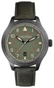 Nautica BFD 105 Herreklokke A11108G Grønn/Lær Ø44 mm