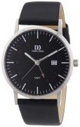 Danish Design Dress Herreklokke 3314447 Sort/Lær Ø40 mm